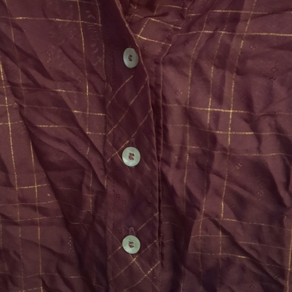 Vintage 80s Girls Button down Shirt - Picture 5 of 7